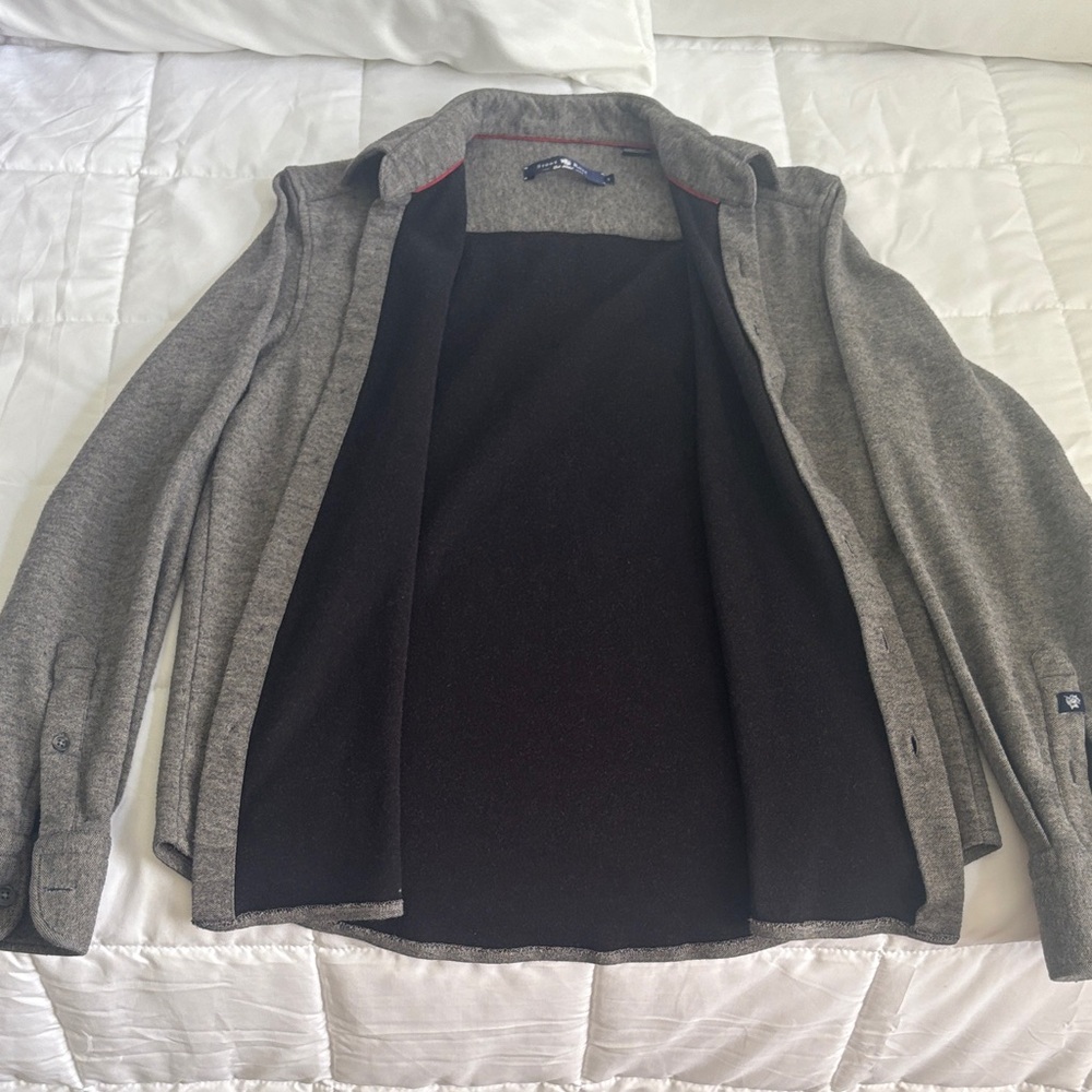 Stone‎ Rose Mens Gray Button-Up Shirt / jacket  size small - Picture 3 of 5